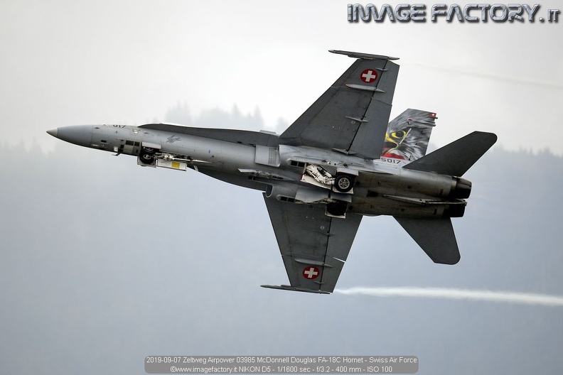2019-09-07 Zeltweg Airpower 03985 McDonnell Douglas FA-18C Hornet - Swiss Air Force.jpg